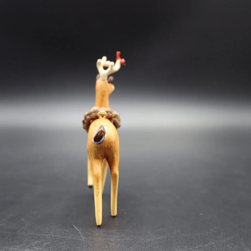 2007 Exclusive Hallmark Peaceful Animals VIP Gift Keepsake Ornament Deer & Bird